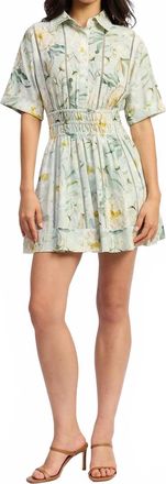 En Saison Elsie Mini Dress In Sage