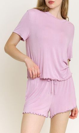 Honeydew Intimates Dreamland Rib Pajamas in Iris Bloom at Nordstrom, Size X-Small