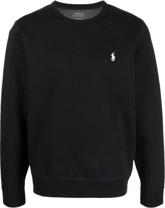 Ralph Lauren Polo Black Cre Am Sweatshirt - Heren - Sweatshirts - Zwart - M - Katoen - Hoodies & sweatvesten