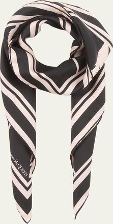 マフラー・ストール FERRAGAMO Embroidered wool blend reversible scarf Ferragamo Embroidered Wool Blend Reversible Scarf from