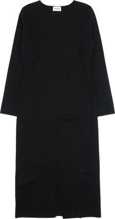 P.A.R.O.S.H. Gebreide Midi Jurk - Dames - Kleedjes - Zwart - M - Kleedjes