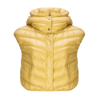 Herno Down Vest Jacket - Dames - Bodywarmers - Geel - L - Jassen