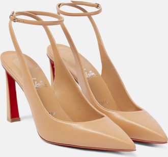 Christian Louboutin Condora 85 leather slingback pumps