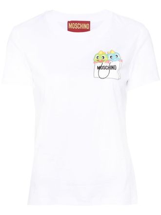Moschino Puzzle Bobble cotton T-shirt - White