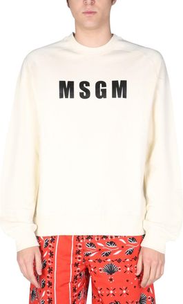 Msgm Logo Print Sweatshirt