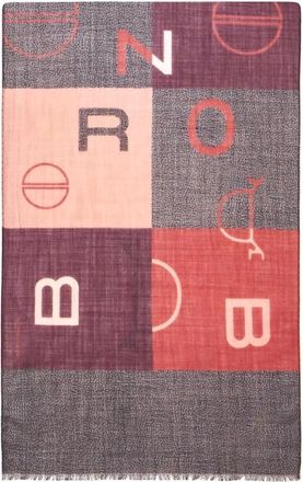 Borbonese Color Block Sjaal - Dames - Accessoires - Veelkleurig - Maat: ONE Size Zijde
