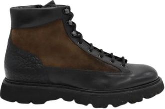 Doucal's Lace-up Boots - Heren - Veterlaarzen - Veelkleurig - 43 EU - Leer - Schoenen