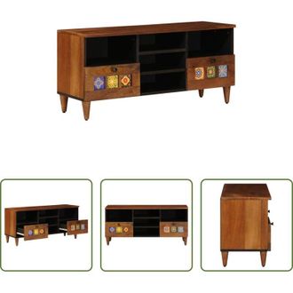 vidaXL vidaXL Credenza in legno mango - Mobile TV Noce 100 x 33 x 46 cm Legno di mango massello