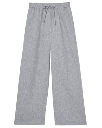 Reiss Willow Linen-Blend Wide Leg Trouser