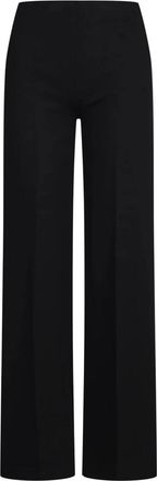 Jucca Wijde Viscose Broek - Dames - Wijde Broeken - Zwart - 2XS - Broeken