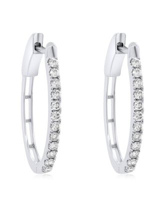 Diana M. Jewels Fine Jewelry 18K 0.50 ct. tw. Diamond Hoops