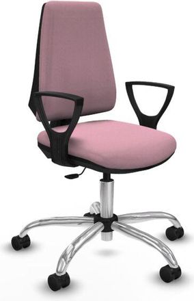 Piqueras y Crespo Piqueras Y Crespo - Elche Cp Bali Rosa Brazos Fijos Base Cromada Ruedas Nailon 65mm