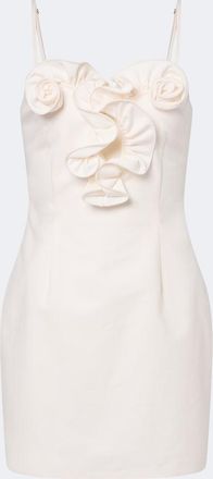 Magda Butrym Floral-appliqu&eacute; cotton minidress