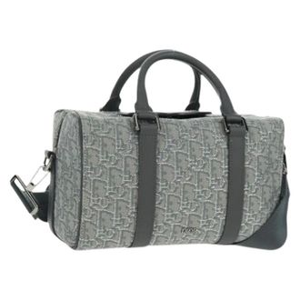 Dior Pre-owned Vintage Trotter Canvas Mini Bag - Dames - Pre-owned - Grijs - Maat: ONE Size