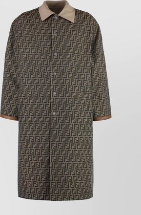 Fendi reversible trench coat with back slit