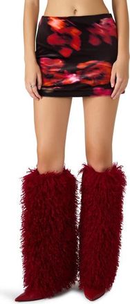 Steve Madden Cindi Floral Print Miniskirt in Blurry Floral at Nordstrom, Size X-Small