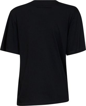 Maison Margiela Womens T-Shirt Draped Detail Black T-Shirts & Jerseys
