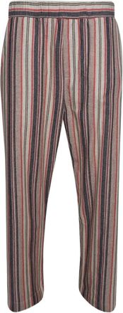 The Elder Statesman Pantaloni a righe - Rosso