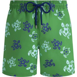 Vilebrequin Men Swim Shorts Soccer Turtles in Laser at Nordstrom, Size Xx-Large