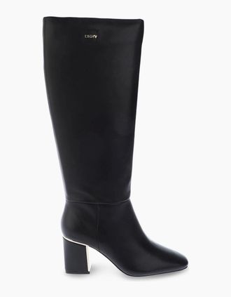 DKNY Womens Casonn Tall Boots - Black - Size: 5.5