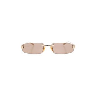 Balenciaga Sunglasses, female, Yellow, Size: ONE SIZE Gossip Rectangle Sunglasses