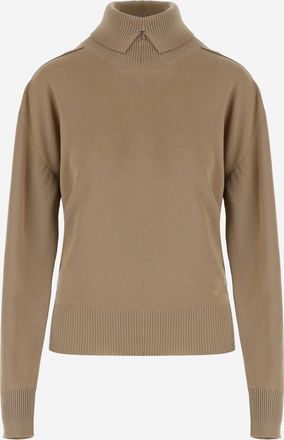 Burberry Brown High Neck Sweater