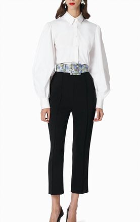 Carolina Herrera High Wasted Skinny Pants In Black