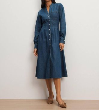 Veronica Beard Arcadia Midi Dress In City Stroll