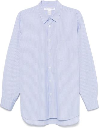 Comme Des Garçons Heren, Overhemden, Blauw, Maat: XL Katoen