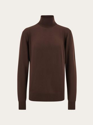 Ferragamo Men High neck pullover Brown