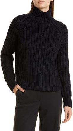 Vince Rib Cashmere Turtleneck Sweater in Coastal Blue at Nordstrom Rack, Size Small