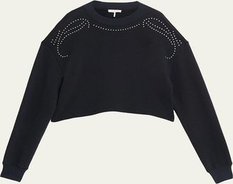 Rag & Bone Cropped Vintage Terry Sweatshirt