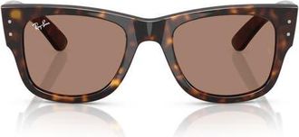 Ray-Ban 51mm Square Sunglasses in Havana /Light Violet at Nordstrom