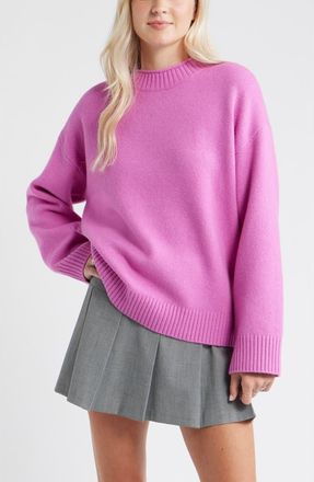 BP. Everyday Easy Cotton Blend Sweater in Pink Rosebud at Nordstrom, Size Xx-Small