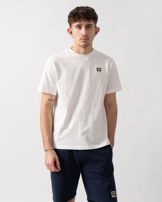 Aquascutum Mens T-Shirt in White Cotton - Size X-Large