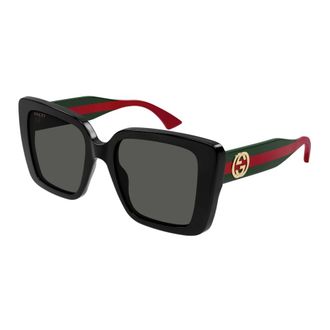 Gucci Zonnebril Vierkant - Dames - Zonnebrillen - Zwart - 53 MM - Accessoires