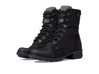 Cobb Hill Brunswick Waterproof Boot Womens Boots Black Nubuck/Textile Waterproof : 6 M (B), Textile/Suede