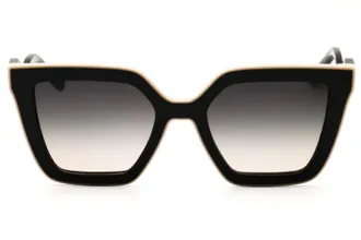 Longchamp LO792S Oversized Rectangular Sunglasses - Black