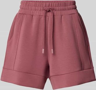 Varley Sweatshorts aus Viskose-Mix mit Eingrifftaschen Modell atrium in Dunkelrot Melange, Größe XS