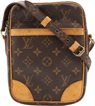 Louis Vuitton Brown Coated/Waterproof Canvas Danube Crossbody (Authentic Pre- Loved)