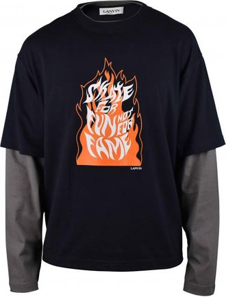 Lanvin T-shirt Blauw