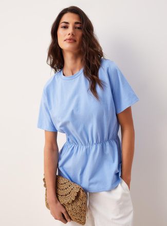 Ichi Womens Elastic waist shoulder padded T-shirt