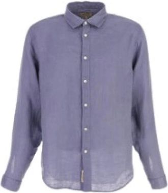 Woolrich Shirts - Heren - Casual Overhemden - Blauw - 2XL - Overhemden