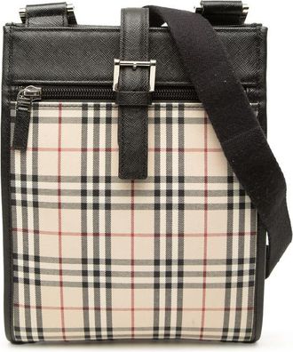 Burberry Pre-owned Burberry House Check Canvas Crossbody Ladies U36K38G8AV76HRZR