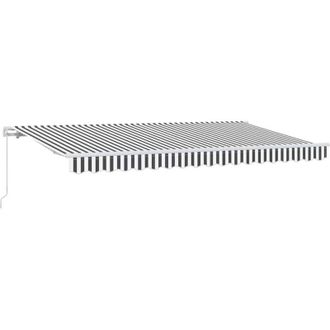 vidaXL Toldo Retr&aacute;ctil Antracita, Blanco 400 X 200 Cm Vidaxl