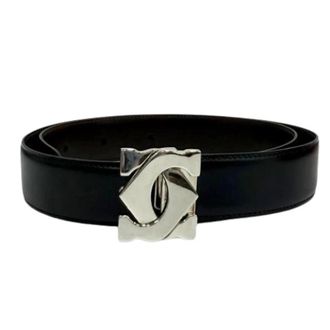 Cartier Pre-owned Vintage Leather Belt - - Pre-owned - Donna - Nero - ONE SIZE