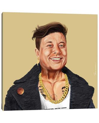 iCanvas Elon Musk By Amit Shimoni Wall Art