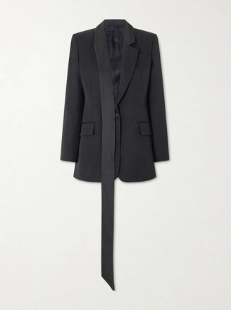 The Attico Blazer In Lana - Nero