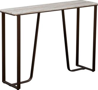 Atmosphera Console Rettangolare Graphite 32x120 Cm, Marrone - Atmosphera Cr&eacute;ateur DInt&eacute;rieur