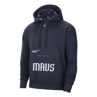 Nike Jordan Air Jordan Dallas Mavericks Courtside Statement Edition NBA Fleece Pullover Hoodie Navy DR7000-419
